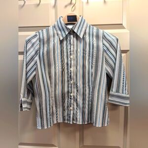 Apartment 9 Petite Stretch Fitted Shirt - size PSmall